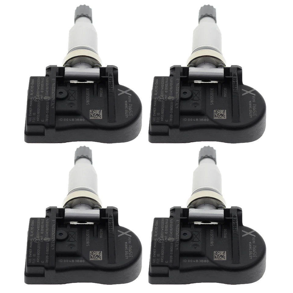 4x Sensor de presión de neumáticos TPMS para rueda Nissan Versa 16" con Ikey Keyless 2012-2019 Foto 4 de 4