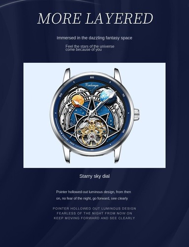 Watch Mechanical Watch Waterproof Belt Fashion Men's And Women's Watch Gift - Bild 10 von 15
