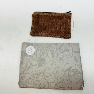 Hodsoll Mckenzie Zimmer Rohde zipper pouch. Brown