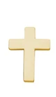 Gold Coloured Metal Cross Lapel Pin Christian Jesus Christ Christianity