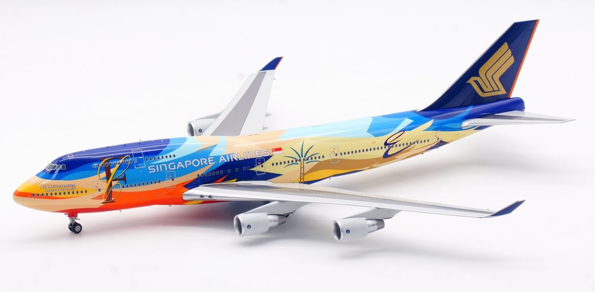 SQ Wings 1:200 シンガポール航空 B747-400F 9V-SFI SQ Wings 1:200 Singapore Airlines Boeing B747-400 Diecast