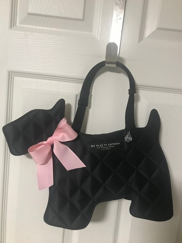 My Flat In London Handbag Black Scottish Terrier Scottie Dog Bag - Picture 2 of 23