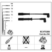 ZüNdleitungssatz FüR Fiat Idea 350 1.4 05 Bis 26 NGK Teil