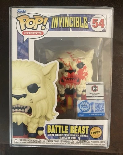 Funko POP! Comics Invincible #54 Battle Beast Limited Chase Edition W/Protector