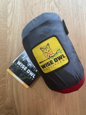 Wise Owl Outfitters Hängematte 1 Person - Belastbar bis 180 kg Inkl. Aufhängung