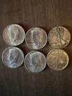 6x 90% Silver Half Dollars