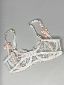Agent Provocateur Petunia White Bra 34B New