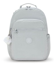 Kipling Basic Seoul Backpack L zaino zaino Easy Grey grigio chiaro nuovo