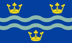 Cambridgeshire Flag Self Adhesive Vinyl Sticker
