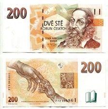 200 Korun Tschechische Republik / Czech Republic 1998  Erhaltung II,  P. 19