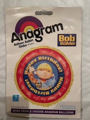 Bob der Baumeister Happy Birthday Anagramm Folien Helium Ballon