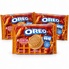 OREO Chicken and Waffles LIMITED EDITION Sandwich Cookies 10.68 oz 3 PACK