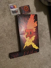 Team Rockets Moltres UPC Box, Dice, Coins, Deck Box, Mat, And Case Cover ONLY