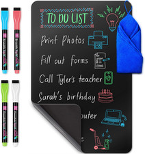 -Usa Magnetic Dry Erase White Board Sheet for Fridge 17X11 In , Stain-R