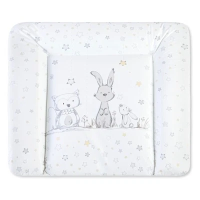 Julius Zöllner Wickelauflage Softy Folie 75x85 cm Häschen & Eule TOP