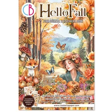 Ciao Bella HELLO FALL Junk Journal Ephemera Book A4  32/pkg Autumn Woodland