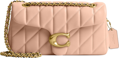 COACH Tabby Shoulder Bag 26 Quilted with Chain, Cream | eBay display picture 1