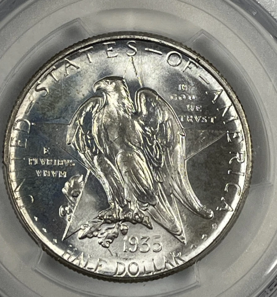 1935-D Texas Commemorative Half Dollar : PCGS MS67 CAC - Image 3 of 4