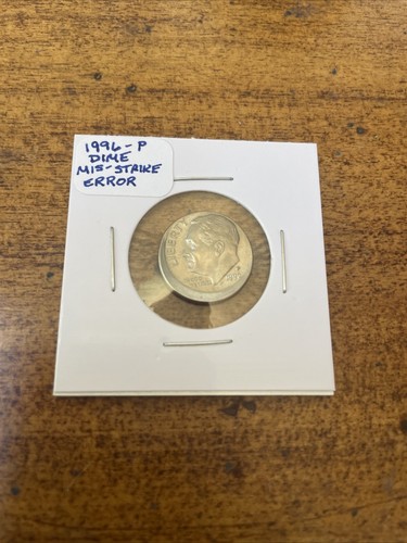 1996 - P Roosevelt Dime OFF CENTER O/C (Approx. 30%) ERROR GEM BU RARE