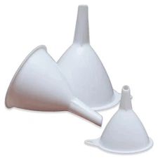 Plastic Funnels - 3 Pack Round Funnels for Filling Bottles, Jars & Containers...