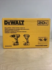 DeWALT Driver Combo Kit DCK240C2 20V Max Cordless Compact Drill / Impact Drivers