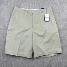 Slazenger Golf Shorts Flat Front Men’s Size 36 Khaki