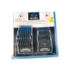 Andis 7pc Master Premium Metal Clip Comb Set Guides #0-8 ML