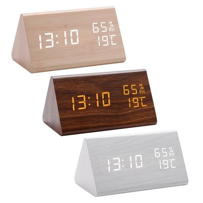 Portable LED Digital Clock With Temperature Week Date Display Simple Operations
