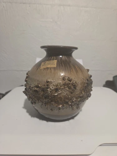 Glit Iceland Lava Rock Art Pottery 5.5" Icelandic Volcano Design
