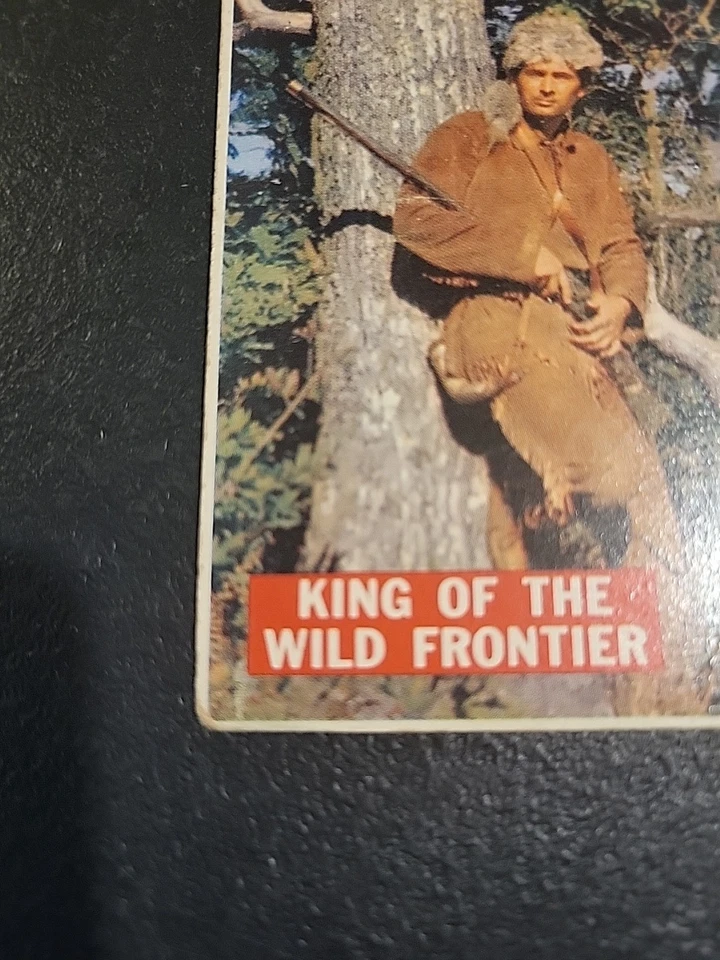 Tarjeta Topps 1956 Davy Crockett reverso naranja 1 en muy buen estado solo tarjeta única Foto 4 de 4