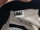 Men's CAT Caterpillar Strictured Tan/Beige Hat Black Brim Embroidered Logo NEW — photo 5
