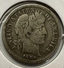 1906-P Barber Dime - (P32-3)