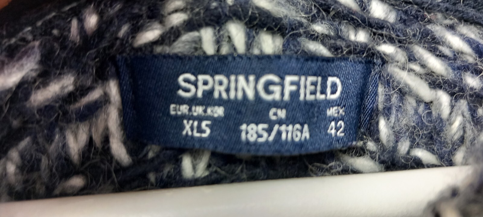 Men's Good Quality "SPRINGFIELD", Lambs Wool Blend Jumper- Size XL Chest 48" image 5