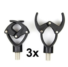 3x Butt Grip Quick Lock Rutenauflage-klemme Schnellverschluss Black Carp Karpfen