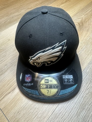 Philadelphia Eagles Cap Mütze Herren 7 3/4 schwarz tailliert New Era 59fifty NFL Football