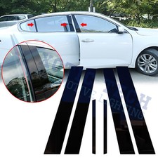 For Honda Accord 2013-2017 Black Tint Door Side Window Pillar Posts Cover Trims