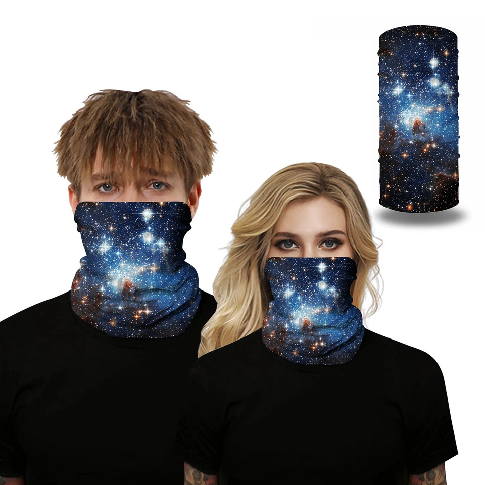Multi Use Bandana Face Cycling Biker Outdoor Snood Unisex Neck Scarf Tube Gaiter - Image 2 of 4