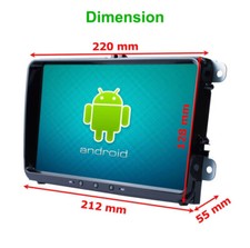 Autoradio Android Stereo Auto 9" 2 Din DAB + Volkswagen Golf 5 6 Seat Skoda Vw - Miniatura 4
