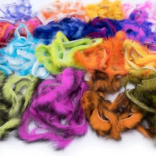 TWO TONED RABBIT STRIPS - Hareline Fly Tying Material 1/8" Zonker Strip Fur NEW!