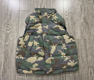 Vtg Marino Bay Vest Camouflage Jacket Men’s Size XL