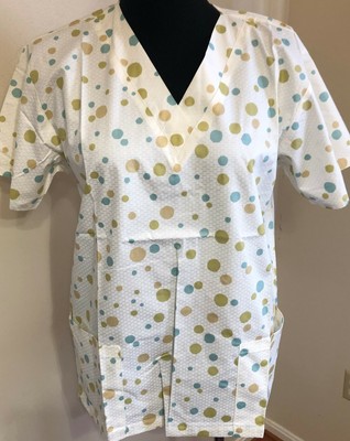polka dot scrub top