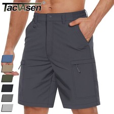 Mens Outdoor Hiking Shorts Water-Resistant 5 Pockets Summer Quick Dry Work Pants