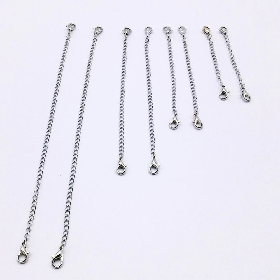 Cadenas de serpiente de 4 tipos de longitud con broche de langosta pulsera cadenas de langosta extensibles Foto 4 de 4
