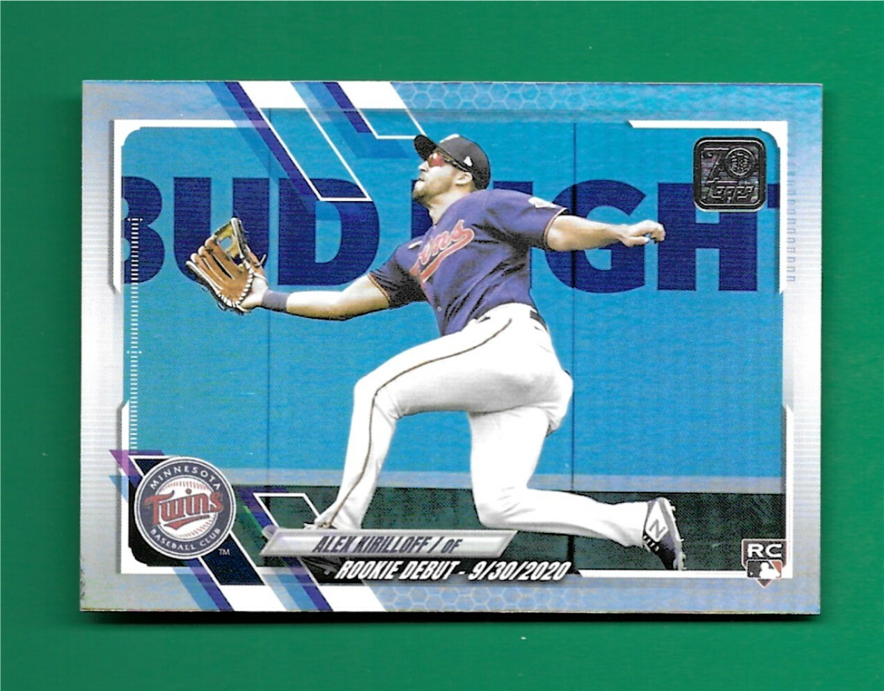 2021 Topps Update Rainbow Foil US41 Alex Kirilloff Rookie Debut Minnesota Twins