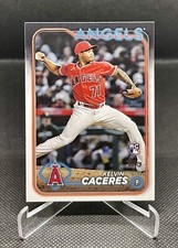 2024 Topps Series 2 Kelvin Caceres #680 Rookie Card Los Angeles Angels
