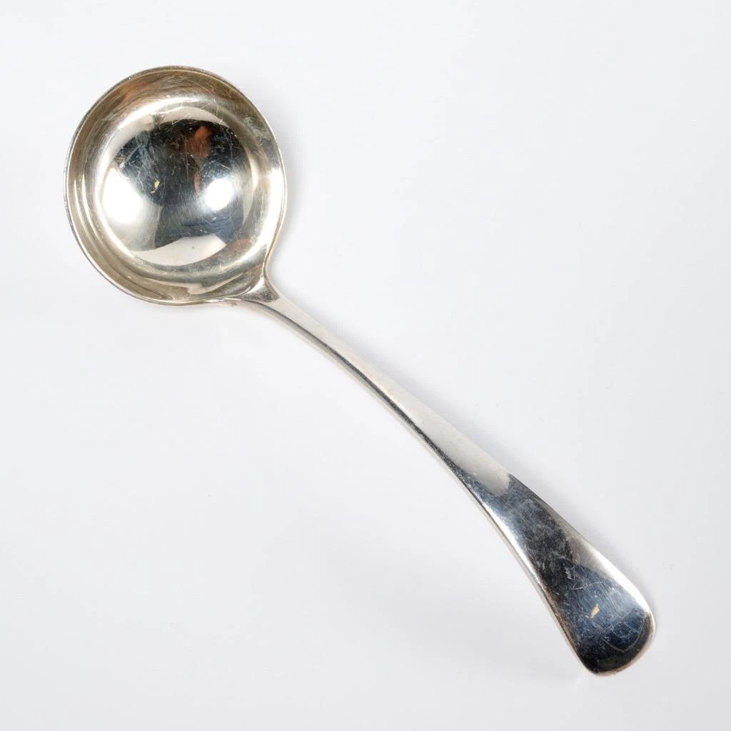 Walker and Hall Sheffield Antique England Silver Plated Gravy Sauce Ladle 6"l