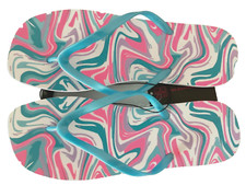 NOBO NO BOUNDARIES Marbled White Foam Single Flip-Flop Sandals Sz 11