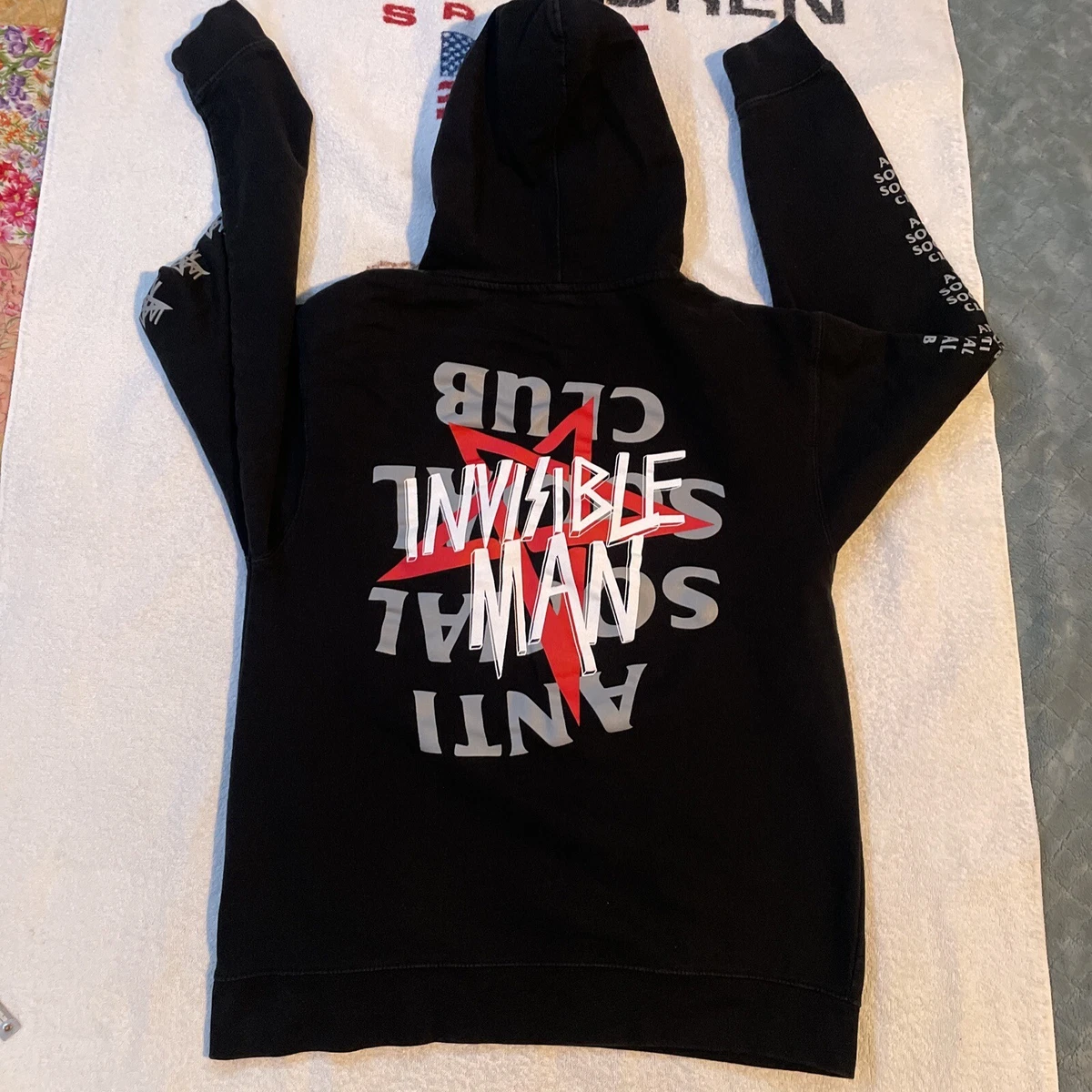 Anti social social club invisible store man hoodie