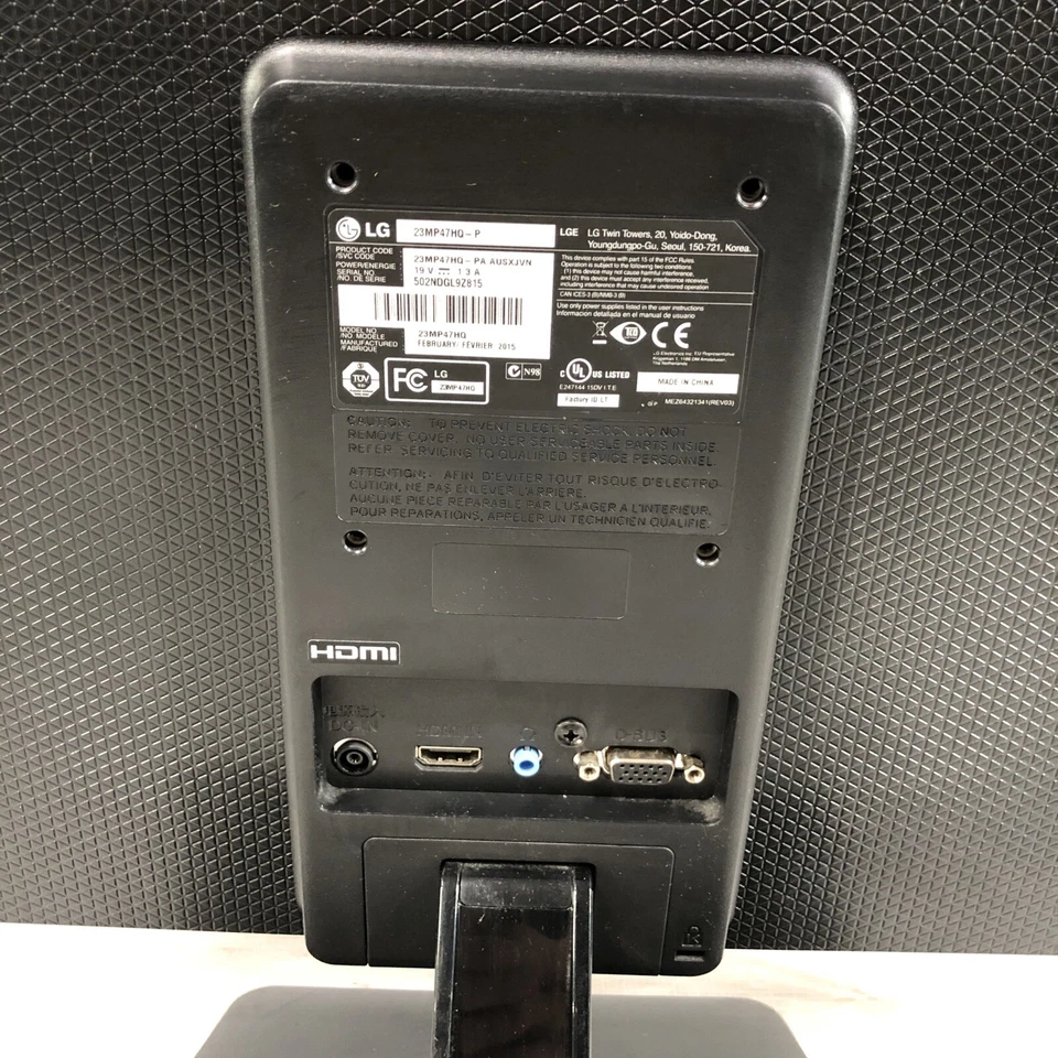 LG 22MP47HQ-P 21.5” 1920x1080 HDMI IPS LED Monitor. Tested, Working - Image 4 of 4