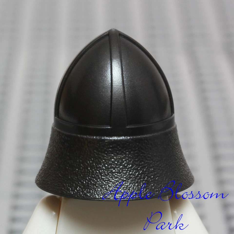 NUEVO Lego Kingdoms Dark Pearl CASCO GRIS - Castle Knight Head Gear con protector de nariz Foto 3 de 4